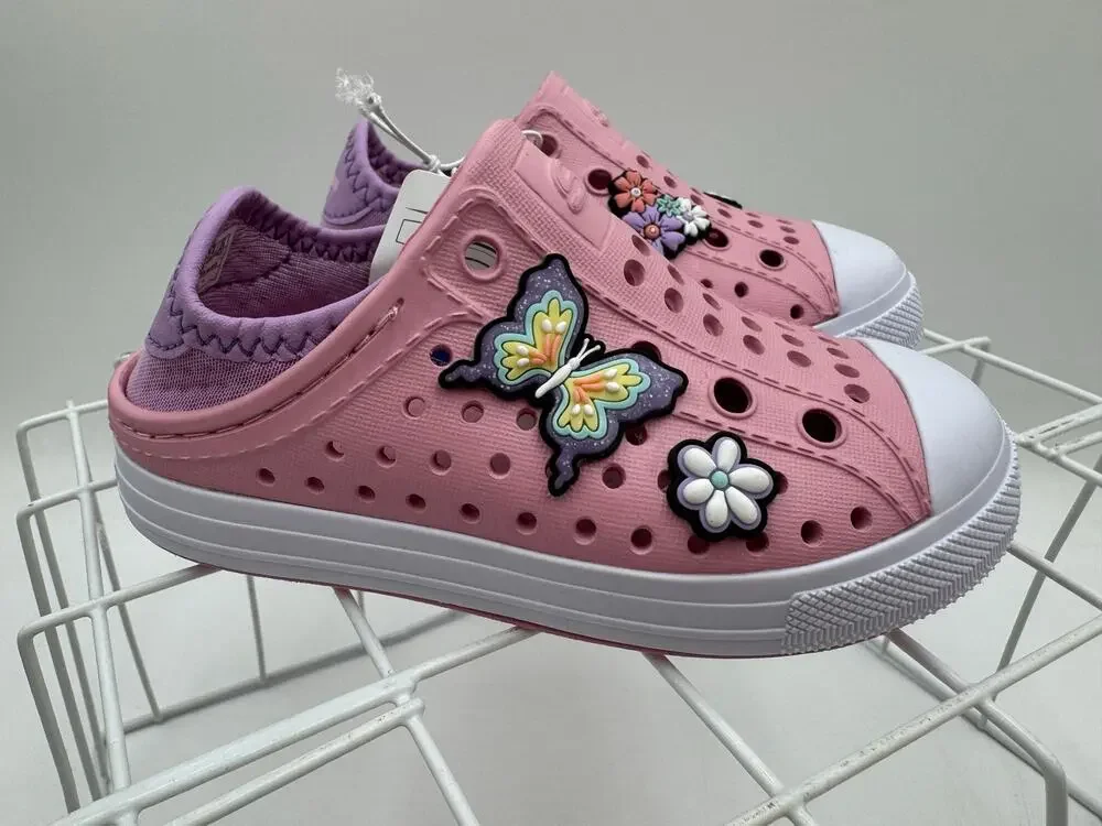 Pink Sketchers Toddler 6 Foamies Slip On Shoes